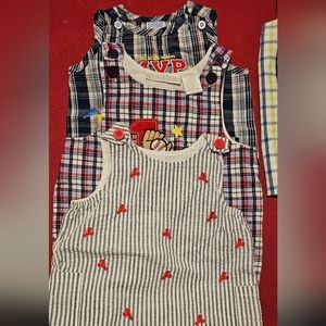 Lot of 3 Baby Boy Rompers